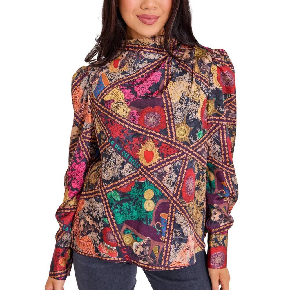 NEW ALDEN ADAIR scarlett top in royalty
